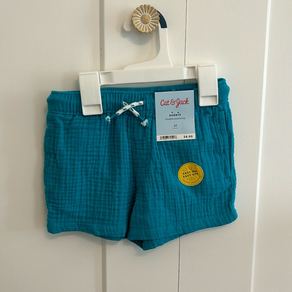 Toddler Boy 5T NWT Linen Blue Shorts